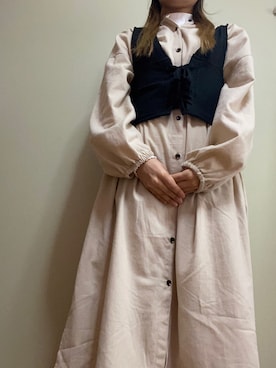 「GORGE（ゴージ）のアイテム（ワンピース/ドレス）」を使った、eriさん（レディース・152cm）の春コーディネート