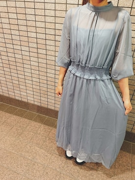 「GORGE（ゴージ）のアイテム（ワンピース/ドレス）」を使った、eriさん（レディース・152cm）の春コーディネート