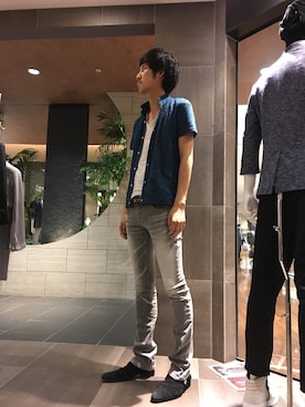 「TORNADO MART（トルネードマート）のアイテム」を使った、OHORIさん（メンズ・183cm）の夏コーディネート