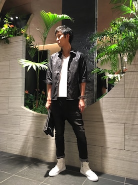 「TORNADO MART（トルネードマート）のアイテム」を使った、OHORIさん（メンズ・183cm）の夏コーディネート