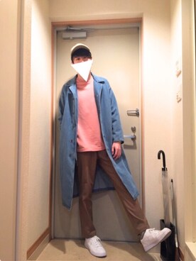「Request（リクエスト）のアイテム（帽子）」を使った、だいちさん（メンズ・176cm）の冬コーディネート