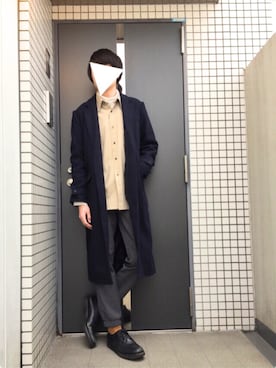 「Request（リクエスト）の【Request】　ロングスリーブTEE　タートルネック　（Tシャツ/カットソー）」を使った、だいちさん（メンズ・176cm）の冬コーディネート