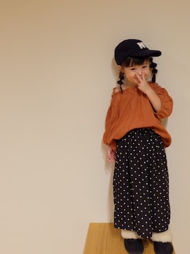 azu☻♡さん（キッズ・90cm）の秋コーディネート