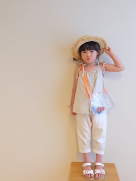 azu☻♡さん（キッズ・100cm）の夏コーディネート