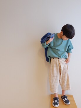 「アイテム（パンツ）」を使った、azu☻♡さん（キッズ・120cm）の春コーディネート