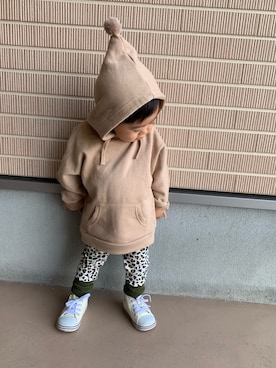 「息子コーデ」｜「アイテム（レッグウェア）」を使った、KIRA☆REIさん（キッズ・80cm）の秋コーディネート