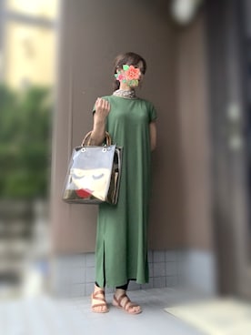 「koe（コエ）のアイテム（財布/小物）」を使った、みーこさん（レディース・153cm）の夏コーディネート