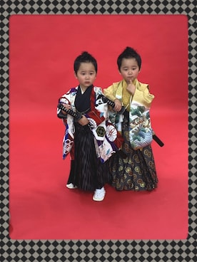 「七五三」｜「アイテム（浴衣）」を使った、みーこさん（レディース・153cm）の秋コーディネート