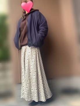 「URBAN RESEARCH Sonny Label（アーバンリサーチサニーレーベル）のアイテム（ノーカラージャケット）」を使った、みーこさん（レディース・153cm）の冬コーディネート
