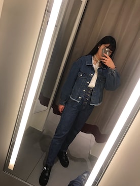 「GRL（グレイル）のアイテム（デニムジャケット）」を使った、KAEDEさん（レディース・158cm）の春コーディネート