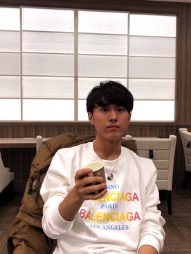 「LouisVuitton」｜「アイテム（ダウンジャケット/コート）」を使った、あぐさん（メンズ・177cm）の冬コーディネート