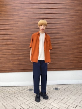 「shiki tokyo（シキトウキョウ）のアイテム」を使った、とさん（メンズ・177cm）の春コーディネート
