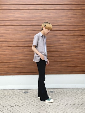 「MOUSSY（マウジー）のアイテム」を使った、とさん（メンズ・177cm）の春コーディネート