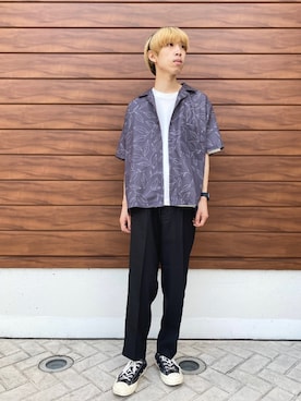 とさん（メンズ・177cm）の夏コーディネート