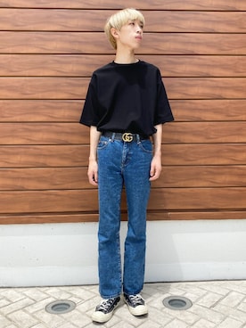 「GUCCI（グッチ）のアイテム」を使った、とさん（メンズ・177cm）の夏コーディネート