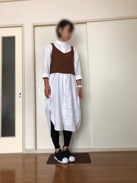「アイテム（ピアス（両耳用））」を使った、mi☻さん（レディース・167cm・20代）の秋コーディネート