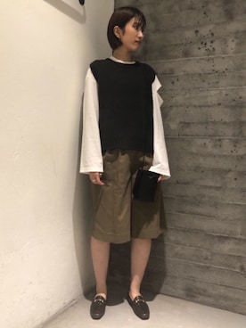 「GROVE SEOUL（グローブソウル）のアイテム」を使った、natsukiさん（レディース・160cm）の秋コーディネート