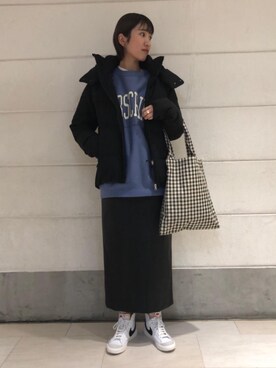 「DESCENTE ALLTERRAIN（デサント　オルテライン）のアイテム（ジャケット/アウター）」を使った、natsukiさん（レディース・160cm）の冬コーディネート