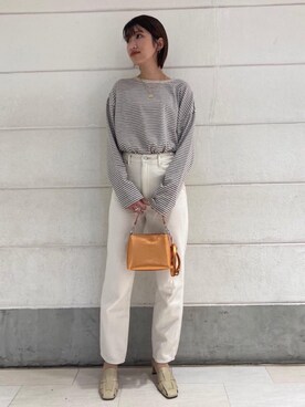 「ARRUM（アールム）のアイテム（サンダル）」を使った、natsukiさん（レディース・160cm）の冬コーディネート