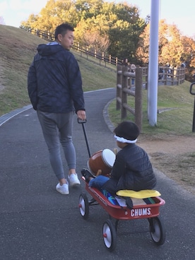 「NIKE SPORTSWEAR（ナイキスポーツウェアー）のアイテム（ナイロンジャケット）」を使った、TKさん（メンズ・182cm）の秋コーディネート