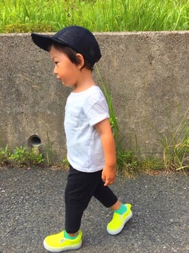 「halo commodity（ハロ　コモディティー）のアイテム」を使った、SEITA-LOWさん（キッズ・90cm）の夏コーディネート