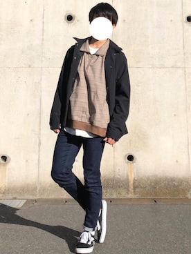 「アイテム（ブルゾン）」を使った、りゅうくんさん（メンズ・172cm・10代）の冬コーディネート