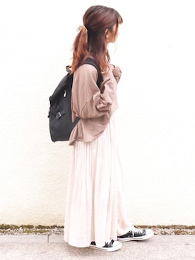 「GRL（グレイル）のアイテム（バックパック/リュック）」を使った、shifon*さん（レディース・157cm）の秋コーディネート