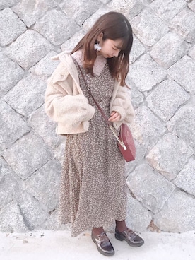 shifon*さん（レディース・156cm）の冬コーディネート