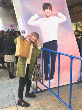 「BTS」｜「アイテム（ブルゾン）」を使った、▽△MIKI▽△さん（レディース・154cm）の冬コーディネート