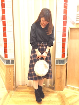 rina matsumotoさん（レディース・163cm）の秋コーディネート