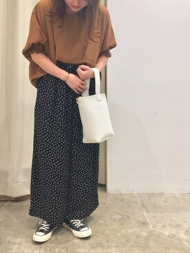 「SERGE THORAVAL（セルジュトラヴァル）のアイテム」を使った、rina matsumotoさん（レディース・163cm）の夏コーディネート