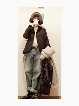 「Broe&Co（ブロー＆コー）のアイテム」を使った、こはる。さん（レディース・164cm）の冬コーディネート