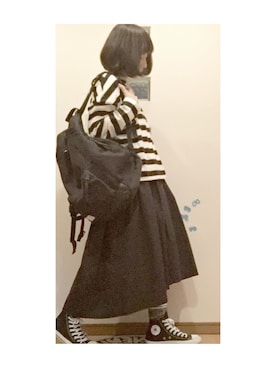 「allstar」｜「アイテム（スカート）」を使った、こはる。さん（レディース・164cm）の春コーディネート