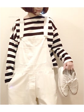 「allstar」｜「アイテム（Tシャツ/カットソー）」を使った、こはる。さん（レディース・164cm）の春コーディネート