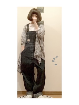 「niko and...（ニコアンド）のメンテンBIGBIG Ｔシャツ【niko and ...】（Tシャツ/カットソー）」を使った、こはる。さん（レディース・164cm）の春コーディネート