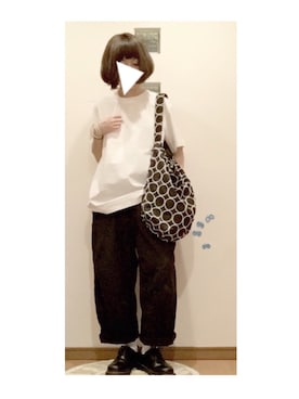 「UNIQLOU」｜「アイテム（アクセサリー）」を使った、こはる。さん（レディース・164cm）の春コーディネート