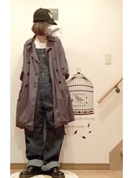 「ARMEN（アーメン）のアイテム（ジャケット/アウター）」を使った、こはる。さん（レディース・164cm）の秋コーディネート