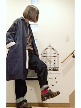 「JOURNAL STANDARD LUXE（ジャーナルスタンダード　ラックス）のアイテム（その他アウター）」を使った、こはる。さん（レディース・163cm）の秋コーディネート