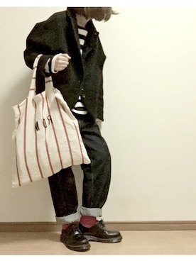 「オールドマンズテーラー」｜「アイテム（ジャケット/アウター）」を使った、こはる。さん（レディース・163cm）の秋コーディネート