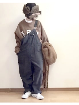 こはる。さん（レディース・163cm）の冬コーディネート