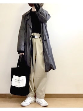 「ARMEN（アーメン）のアイテム（ジャケット/アウター）」を使った、こはる。さん（レディース・163cm）の春コーディネート