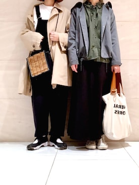 「reca（レカ）のアイテム（トップス）」を使った、こはる。さん（レディース・163cm）の春コーディネート