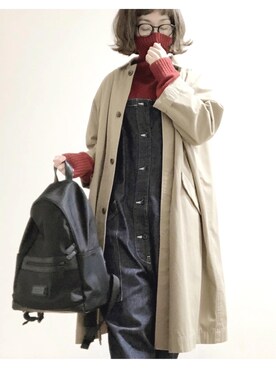 JOURNAL STANDARD LUXEのステンカラーコートを使った人気ファッション 