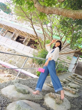 「Yves Saint Laurent（イヴサンローラン）のアイテム（財布/小物）」を使った、na-to♡さん（レディース・160cm）の春コーディネート