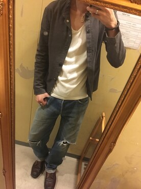「ドラフトリーバイス」｜「アイテム（ブーツ）」を使った、TAKUMIさん（メンズ・174cm）の冬コーディネート
