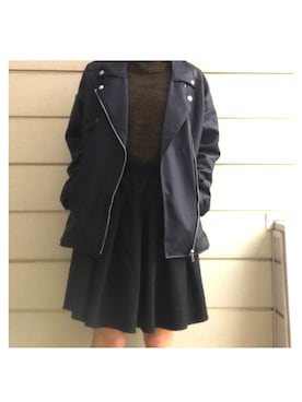 「緑ニット」｜◯さん（レディース・159cm）の春コーディネート