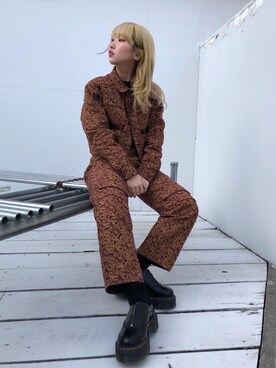 「金髪」｜「アイテム（ブルゾン）」を使った、イ　ヒョンジンさん（レディース・157cm）の春コーディネート