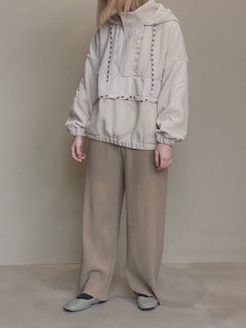 「くすみカラー」｜ひのさん（レディース・162cm）の秋コーディネート