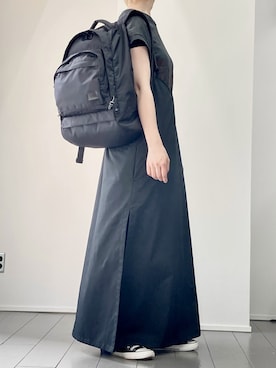 「アイテム（バックパック/リュック）」を使った、ひのさん（レディース・162cm）の春コーディネート