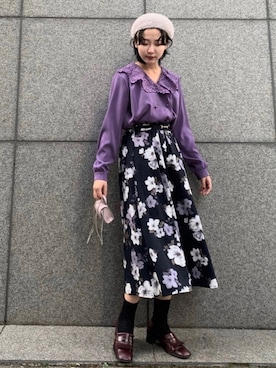 まりえってぃ【個性派マニッシュ】さん（レディース・156cm）の冬コーディネート